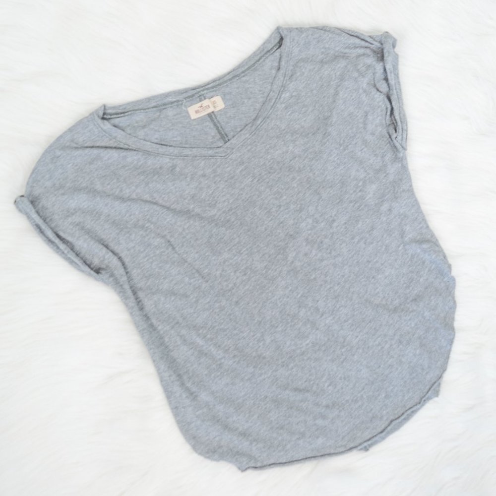 3/$20 Hollister Grey V Neck Top